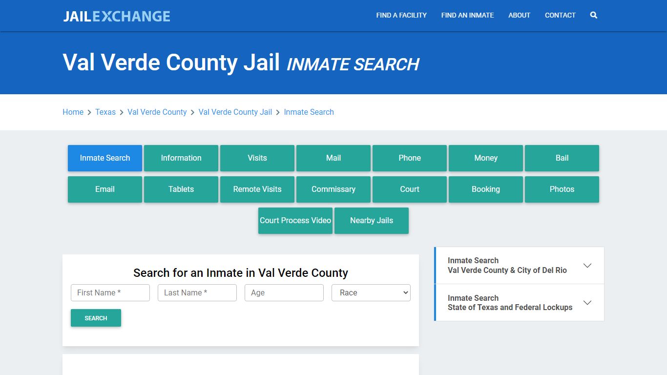 Val Verde County Jail, TX Inmate Search: Roster & Mugshots