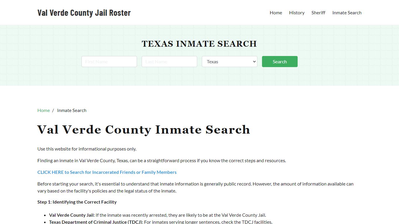 Val Verde County, TX Detainee Lookup